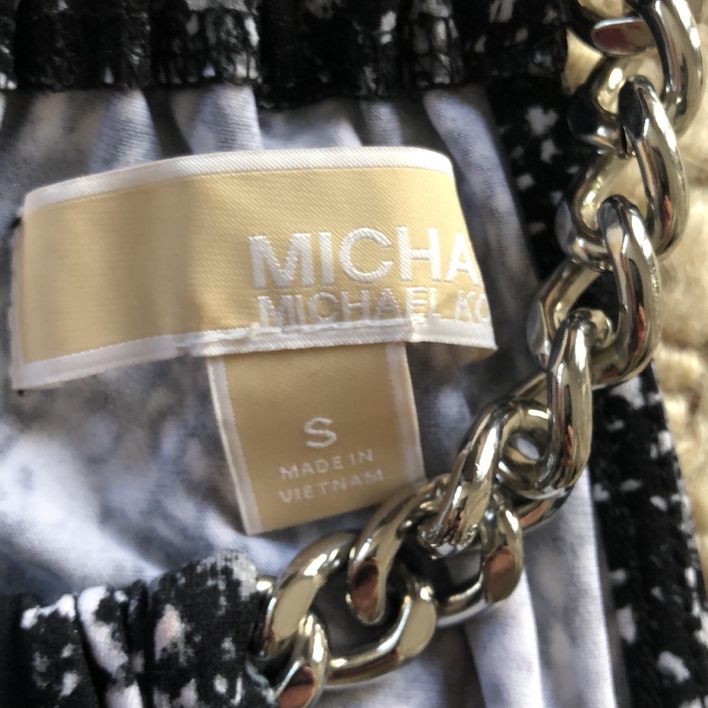 Michael By Michael Kors Python Chain Halter Top - image 5